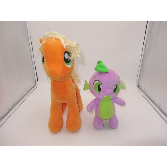 Ty Other - My Little Pony Ty Sparkle Applejack and Spike Plush Toy Set 2017 Hasbro